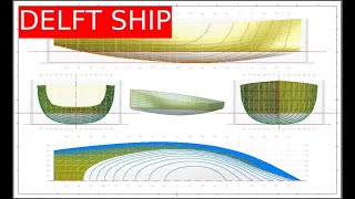 PROGETTIAMO CON DELFT SHIP  barche nautica hydrostatics software free DELFTSHIP [upl. by Yeclek]