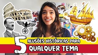 ALUSÕES HISTÓRICAS PARA TODOS OS TEMAS DE REDAÇÃO  Débora Aladim [upl. by Oreste]