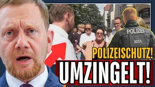 BÜRGERAUFSTAND 🚨 ESKALATION LIVE GEFILMT🎥 MENSCHEN stürmen ⚡️auf KRETSCHMER zu [upl. by Odnuges]