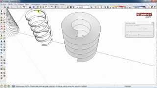 SketchUp Quick Tips Cylindrical Helices Hélices cilíndricas [upl. by Inahpets387]