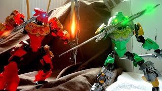 Tahu vs Lewa  Bionicle 2015 StopMotion [upl. by Landing]