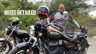 METEOR 350 vs HONDA Higness CB 350  HONEST REVIEW [upl. by Haidebez]