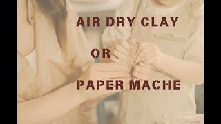 Air Dry Clay vs Papier Mache Best Material for Sculptures [upl. by Creedon]