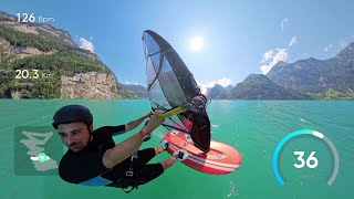 Long Distance Windsurf Tour in Switzerland [upl. by Leirad75]