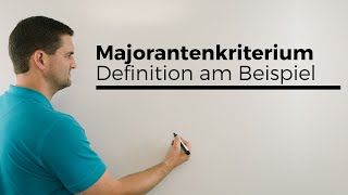 Majorantenkriterium Definition am Beispiel Konvergenz von Reihen  Mathe by Daniel Jung [upl. by Ydnik391]