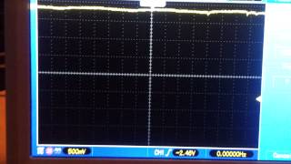 Plasticscintillator on oscilloscope [upl. by Goldner]