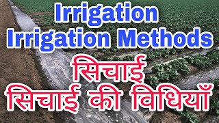 Irrigation Irrigation Methodsसिंचाई सिंचाई की विधियाँ Surface Irrigation Drip Irrigation [upl. by Elaine]