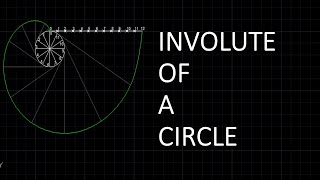 HOW TO DRAW THE INVOLUTE OF A CIRCLE [upl. by Eirod]