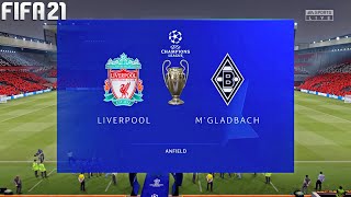 FIFA 21  Liverpool vs Borussia Monchengladbach  Champions League UCL  Full Match amp Gameplay [upl. by Hausmann832]