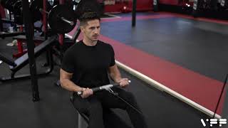 How to Seated Straight Bar Cable Row [upl. by Cate]