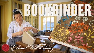 18thCentury Bookbinding at Colonial Williamsburg [upl. by Ayotas]