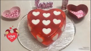 Gelatina para san Valentín 🥰♥️😍🥰♥️ [upl. by Thaine]