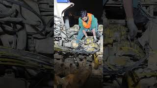 Komatsu 375 Bulldozer transmission repair shorts automobileyoutubeshorts viralvideo [upl. by Rahm]