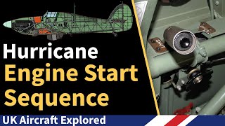 Hawker Hurricane – Engine Start Up Sequence [upl. by Notsle]