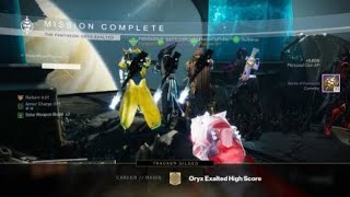 Destiny 2 Pantheon Oryx Exalted Day 1 [upl. by Yonina]