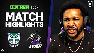 Warriors v Storm  NRL 2024  Rd 15 Highlights  Reaction [upl. by Holden]