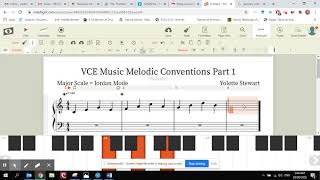 VCE Music Melodic Conventions with Yolette Stewart and Noteflight Part 1 [upl. by Naujad708]