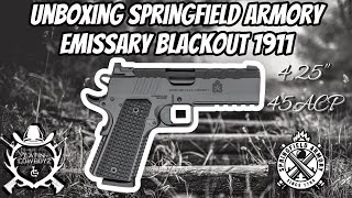 Unboxing Springfield Armory Emissary Blackout 1911 1911 unboxing SpringfieldArmoryInc review [upl. by Yenahpets]