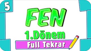 5 Sınıf Fen Bilimleri 1 Dönem Full Tekrar ♻ 2022 [upl. by Cresida]