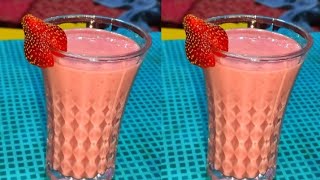 Keventers style STRAWBERRY MILKSHAKEFresh Strawberry Milkshakekeventers milkshakemilkshake [upl. by Ahsiuqal]