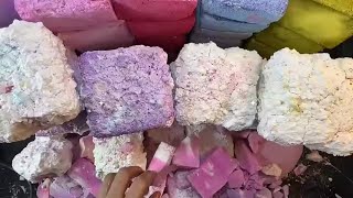 Soft dust powdery crunchy gym chalk compilation 💜💙💓🤤ASMRgymchalkIndonesia [upl. by Ramos743]