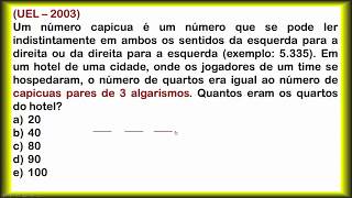 ANÁLISE COMBINATÓRIA Contando Senhas e Números quotCapicuasquot Palíndromos [upl. by Cozza]