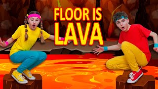 The Floor is Lava Dance  Kids Activity Dance Songs [upl. by Hallock]