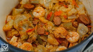 Delicious Fried Cabbage with Shrimp Recipe Ready in Just 30 Minutes [upl. by Abdella282]