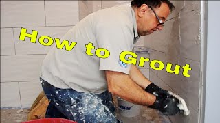 How to grout Step by step Stain resistant grouts Mapei Ultracolor plus FA or similar [upl. by Dnomaj]