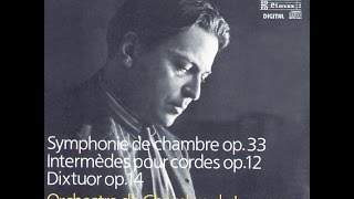 Georges Enesco Symphonie de Chambre Op 33  Orchestre de Chambre de Lausanne OCL [upl. by Ava]