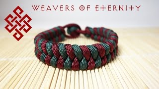 How to Make a Fishtail Paracord Bracelet with NO BUCKLES [upl. by Aerdna295]