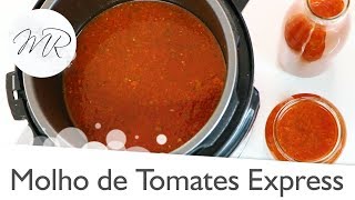 Molho de Tomates Express Caseiro na Panela de Pressão Elétrica  Receitas na Pressão [upl. by Kloman395]