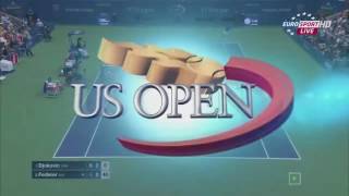 Federer vs Djokovic Us Open 2015 [upl. by Atinrahc]