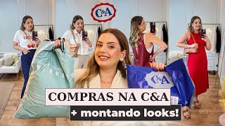 Compras na CampA  Montando looks Looks com 25OFF [upl. by Namolos709]