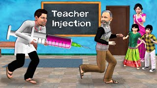 Pagal Doctor Laya Bade Injection School Mein Funny Injection Hindi Kahani Hindi Moral Hindi Stories [upl. by Eicam]