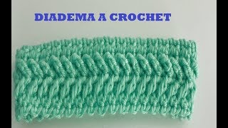 Diadema a crochet  paso a paso facil y rapido [upl. by Pollyanna487]