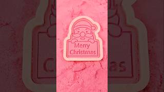 Its satisfying to form a merry christmas from sand A18 mould satisfying kineticsand mold [upl. by Childs165]