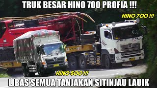 Menakjubkan Truk Besar Hino 700 Sukses Taklukkan Tanjakan Sitinjau Lauik [upl. by Mimi]