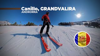 Skiing in Canillo  Grandvalira Andorra [upl. by Nelleoj660]