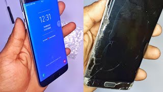 samsung S7 edge display replacement  how to change s7 edge display with frame  10 minute tech [upl. by Idnahr]