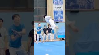 Taekwondo freestyle kicks 🔥 tricking skills 🥋 double full tkd tricking acrobatics shorts demo [upl. by Llehctim368]