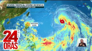 Bagyong quotBebincaquot na nasa labas ng PAR lumakas at bumilis  24 Oras [upl. by Adnarb]