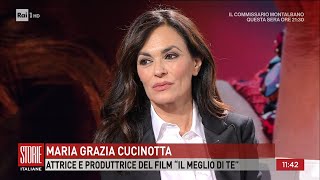 Intervista a Maria Grazia Cucinotta  Storie italiane  08112023 [upl. by Airitak]