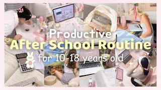 10 18 year Olds After School Routine Step by step routine Easy amp Productive🎀 afterschoolroutine [upl. by Einaffyt537]