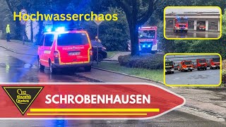 Jahrhunderthochwasser Oberbayern  Schrobenhausen  Feuerwehr Einsatzfahrten  THW [upl. by Adnorhs]