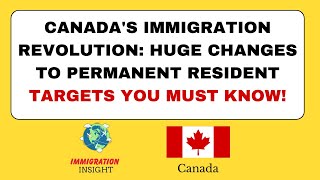 Canadas Immigration REVOLUTION HUGE Changes to Permanent Resident Targets You MUST Know [upl. by Wolcott]