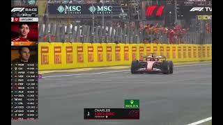 Charles Leclerc wins in monza Crofty commentary [upl. by Norok]