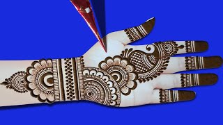 very simple mehndi design front hand  easy stylish mehndi design  mehndi design  mehndi  mehandi [upl. by Yael]