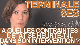 A quelles contraintes lÉtat se heurte dans son intervention   SES  Terminale  Les Bons Profs [upl. by Rosalia]