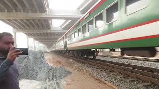 BroadGauge Train passing Banani RAIlway Station  banani station [upl. by Adne]